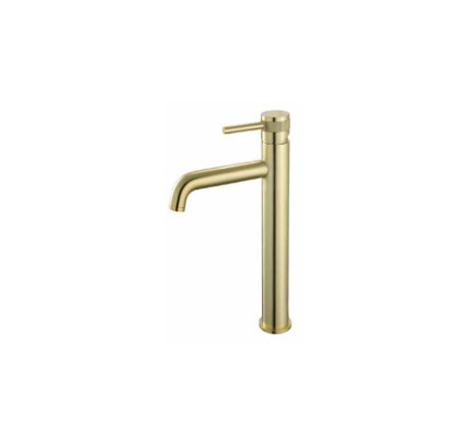 MONOMANDO LAVABO ALTO SKY BATH DIAMOND PVD ORO CEPILLADO