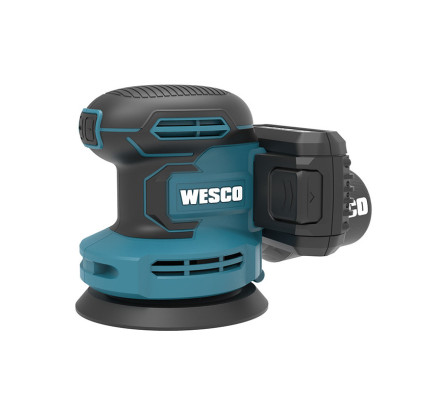 LIJADORA EXCENTRICA WESCO 18V + BATERÍA + CARGADOR
