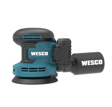LIJADORA EXCENTRICA WESCO 18V + BATERÍA + CARGADOR
