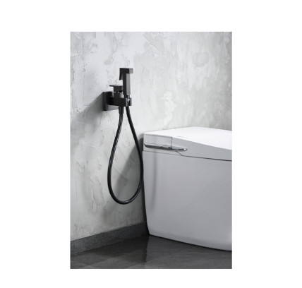 DUCHA HIGIÉNICA BIDÉ EMPOTRADA IMEX IRLANDA BLACK GUN METAL RDM003/BGM