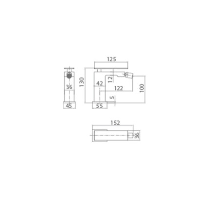 MONOMANDO LAVABO IMEX PISA ORO CEPILLADO BDP048-2OC