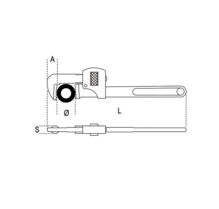 LLAVE STILLSON ALUMINIO BETA 363