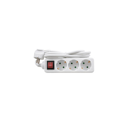 BASE MULTIPLE HEPO 3 TOMAS 3X1 3MT CON INTERRUPTOR