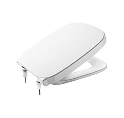 TAPA Y ASIENTO EXTRAIBLE INODORO DEBBA ROCA BISAGRAS INOXIDABLE BLANCO A8019D000B