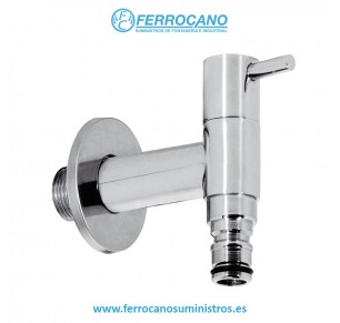GRIFO MURAL JARDIN TRES A/FRIA CONEXION RAPIDA CROMO 03450102