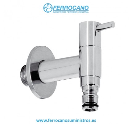 GRIFO MURAL JARDIN TRES A/FRIA CONEXION RAPIDA CROMO 03450102