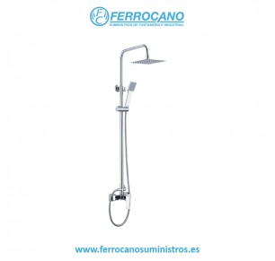 COLUMNA DUCHA MONOMANDO IMEX BALI CROMO BDI017