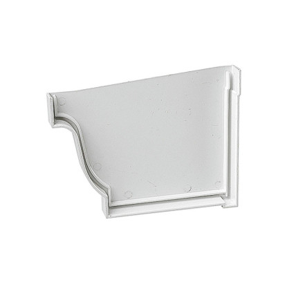 TAPA ACCESORIO CANALÓN JIMTEN ELITE - ALFA IZQUIERDA RECTANGULAR BLANCO 036061