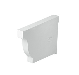 TAPA CANALÓN JIMTEN ELITE - ALFA DERECHA RECTANGULAR BLANCO 036121