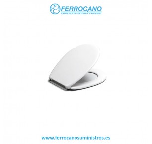 TAPA INODORO ESTOLI PLUS UNIVERSAL AMORTIGUADA BLANCO