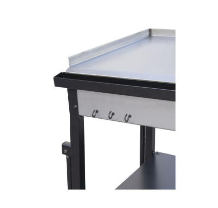 PLANCHA PAELLERO A GAS CON RUEDAS 33702