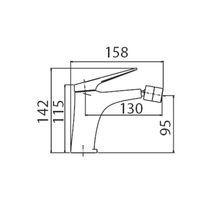 MONOMANDO LAVABO IMEX DELOS CROMO BDD055-2