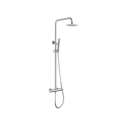 COLUMNA DUCHA MONOMANDO IMEX MONZA NÍQUEL CEPILLADO BDM039/NQ