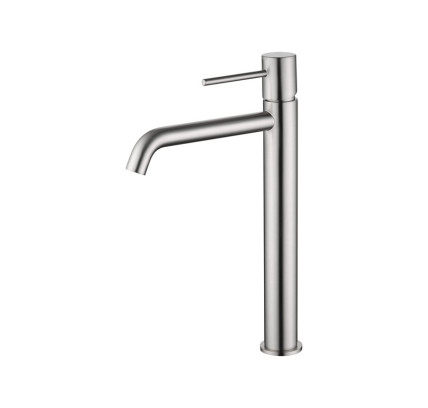 MONOMANDO LAVABO ALTO IMEX MONZA NÍQUEL CEPILLADO BDM039-3NQ