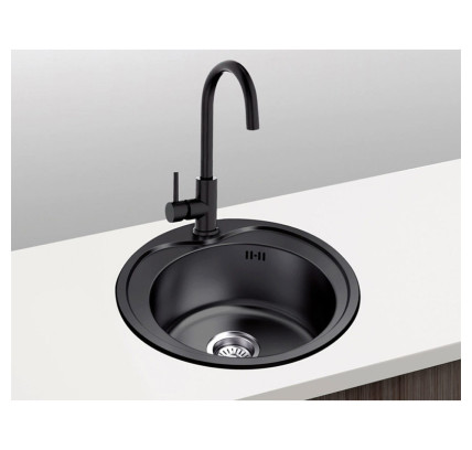 FREGADOR PLASTIMODUL ESTAMBUL Ø 490MM PVD NEGRO