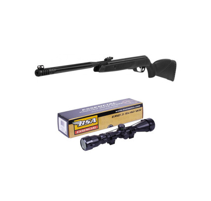 PACK CARABINA GAMO BLACK-1000 MAXXIM 5.5MM + VISOR BSA EMD 3-9X40 WR