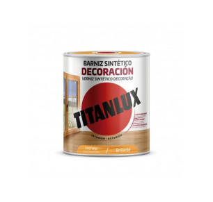BARNIZ TITAN BRILLANTE CASTAÑO 250ML