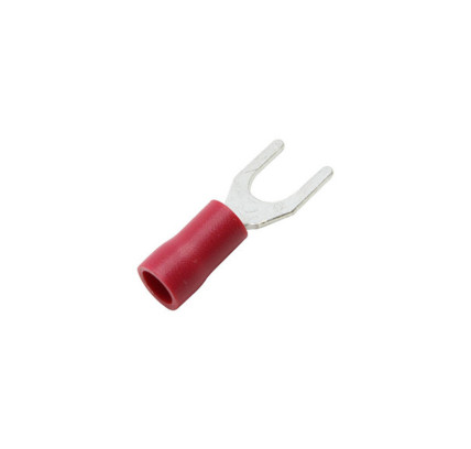 TERMINAL AISLADO FASTON HORQUILLA 5.3MM ROJO (BOLSA 100 UDS)