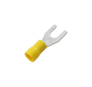 TERMINAL AISLADO FASTON HORQUILLA 6.4MM AMARILLO (BOLSA 100 UDS)