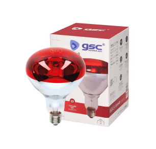 LAMPARA INFRAROJOS ROJA Ø 125MM 250W E-27