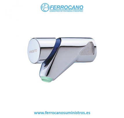 GRIFO TEMPORIZADO ECOLÓGICO LAVABO PRESTO ECO MURAL CROMO 10100