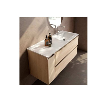 CONJUNTO MUEBLE BAÑO VISOBATH BOX 80CM 2 CAJONES / 1 PUERTA + LAVABO FLAT