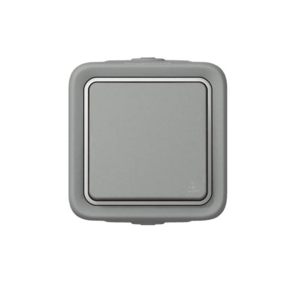CONMUTADOR ESTANCO LEGRAND PLEXO SUPERFICIE GRIS 69711