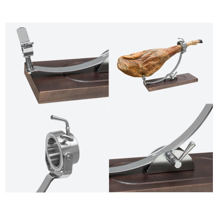 JAMONERO PROFESIONAL BUARFE CORDOBA ABATIBLE Y GIRATORIO CAOBA 4497