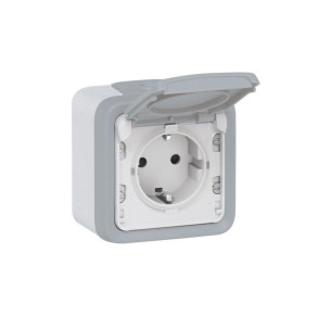 BASE SCHUKO ESTANCO LEGRAND PLEXO SUPERFICIE GRIS 69733