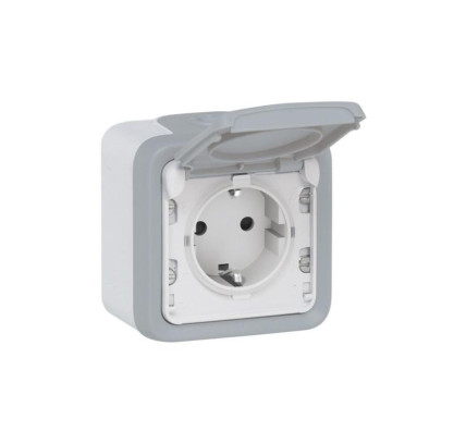 BASE SCHUKO ESTANCO LEGRAND PLEXO SUPERFICIE GRIS 69733