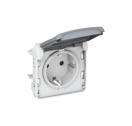 BASE SCHUKO ESTANCO LEGRAND PLEXO EMPOTRAR GRIS 069571E
