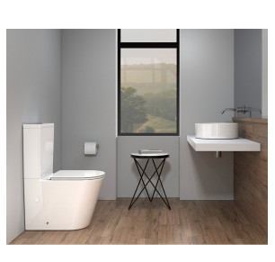 INODORO EVEREST COMPACTO S/DUAL TANQUE+ASIENTO+TAPA SLIM AMORTIGUADA BLANCO BRILLO