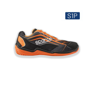 ZAPATO SEGURIDAD SPARCO SCARPA TOURING NEGRO/NARANJA S1P 07514NRAR