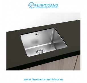 FREGADOR PLASTIMODUL BERLIN BAJO ENCIMERA 70X40 INOX