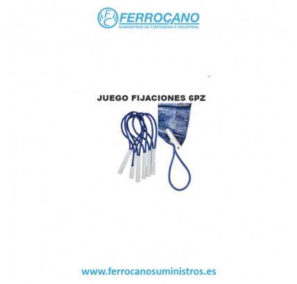 JUEGO FIJACIONES TOLDO PISCINA FERCOM (6PZ)