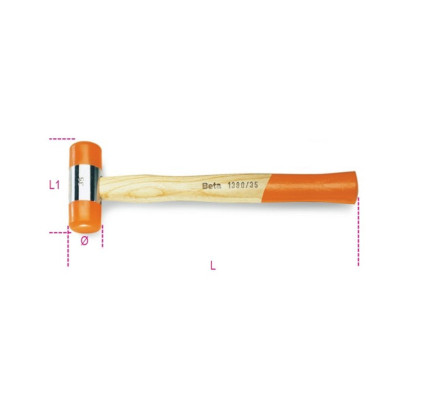 MARTILLO BETA PLASTICO 45MM 1390/45