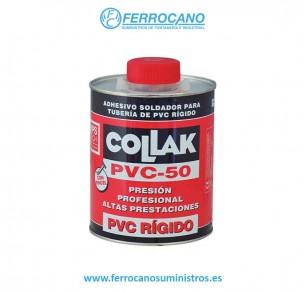 PEGAMENTO PVC PRESIÓN COLLAK PVC-50 1 LITRO 22001TP