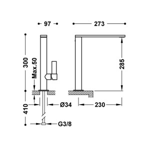 MONOMANDO FREGADERO CLASS-TRES CROMO 20548601