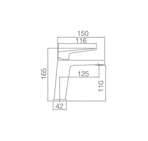 MONOMANDO LAVABO IMEX ART BDAR025-1