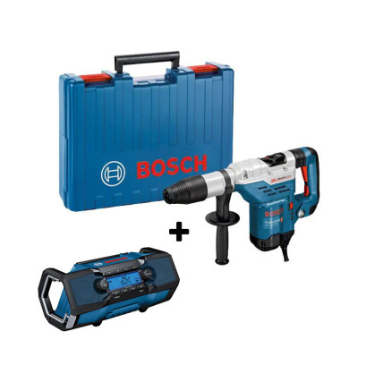 MARTILLO PERFORADOR BOSCH GBH 5-40 DCE + RADIO GPB 18V-2 C + MALETÍN
