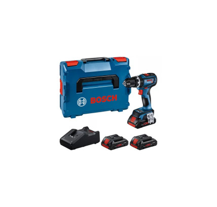 PACK BOSCH TALADRO GSB 18V-90 C + 3X4AH PROCORE 18V + CARGADOR GAL 18V-40 + L-BOXX