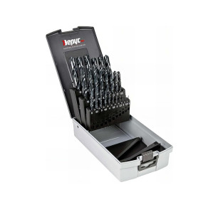 JUEGO BROCAS HEPYC 25 PIEZAS HSS DIN338N 1-13MM 1172