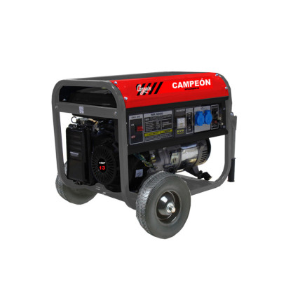GENERADOR GASOLINA CAMPEÓN 13 CV 5,5 KVA 25 LITROS MONOFÁSICO MK6500