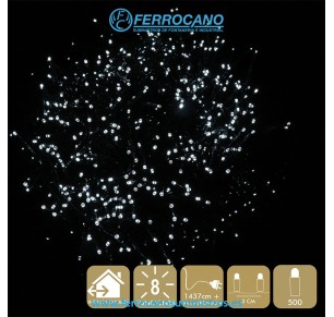LUCES NAVIDAD 500 BOMBILLA 8 FUNCIONES