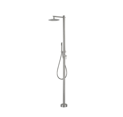 DUCHA EXTERIOR MONOFLUIDO POOLIMEX KANSAS INOX CROMO GPK012/AC