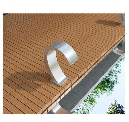 CASCADA CURVADA PISCINA POOLIMEX IGUAZÚ INOX CROMO CPI003/AC