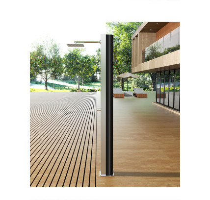 DUCHA SOLAR EXTERIOR MONOFLUIDO POOLIMEX PHOENIX INOX CROMO/NEGRO MATE GPP015-AC