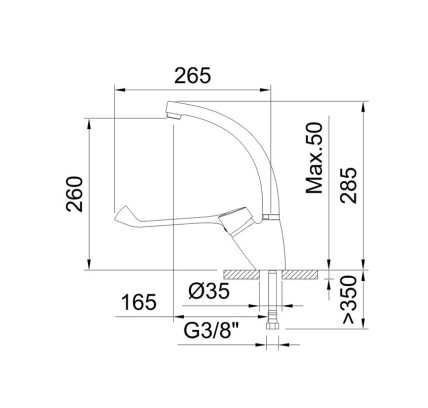 MONOMANDO FREGADERO CLEVER S12 URBAN GERONTOLÓGICO 99215