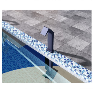 CASCADA GRANDE PISCINA POOLIMEX NIÁGARA INOX AZUL OCÉANO CPN002-AAO