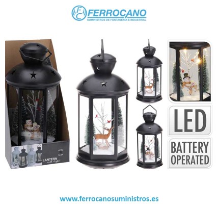 FAROL NAVIDAD 43CM NOEL